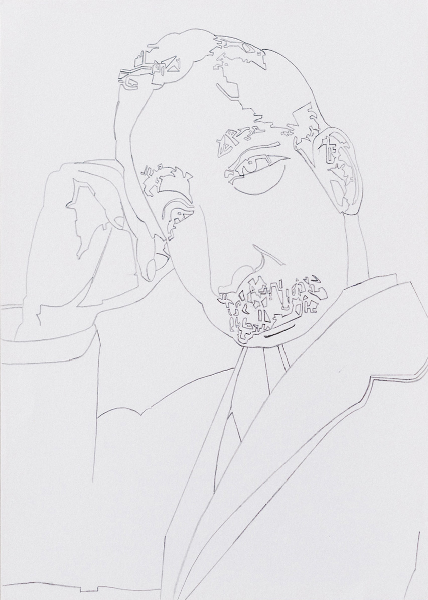 [Works]raitoさんによる夏目漱石を描いた線画